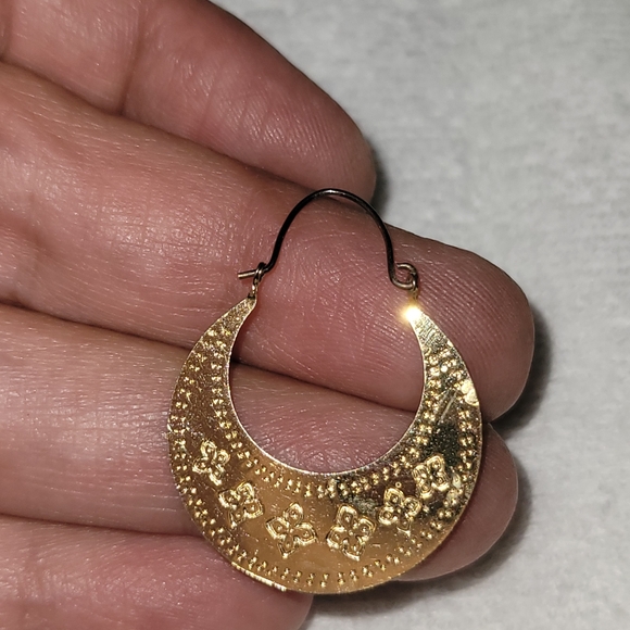 Vintage Hoop Earrings - Picture 3 of 3